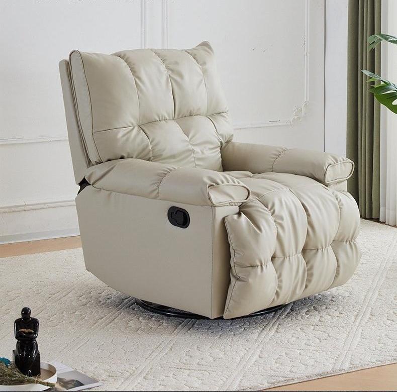The 1 Seater Leather Home Sofa is a perfect blend of luxury, comfort, and modern design, making it an excellent addition to any living room, bedroom, office, lounge, or apartment. Designed for individuals who value both style and relaxation, this premium sofa offers a comfortable seating experience while enhancing the overall appearance of your space. Upholstered with high-quality leather, the sofa features a smooth, elegant finish that adds sophistication to modern and classic interiors alike. The generously padded seat, backrest, and armrests provide exceptional comfort and support, making it ideal for reading, watching television, relaxing, or entertaining guests. Built with a strong wooden and metal support frame, the sofa is designed for durability and long-term use. Its compact single-seater design makes it suitable for smaller spaces while still offering the luxurious feel of a full-sized sofa. The leather surface is easy to clean and maintain, ensuring it remains attractive and functional for years. Whether used as a standalone statement piece or paired with a larger sofa set, the 1 Seater Leather Home Sofa creates a warm, inviting, and stylish environment in any home or office. Key Features Premium quality leather upholstery Comfortable 1-seater design Thick high-density foam cushioning Durable wooden and metal frame construction Ergonomic backrest and armrest support Modern and elegant appearance Easy to clean and maintain Ideal for living rooms, bedrooms, and offices Space-saving compact design Long-lasting durability and comfort