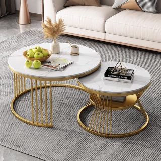 The Modern Round Coffee Table is a stylish and functional centerpiece designed to enhance the beauty of living rooms, lounges, offices, apartments, and reception areas. Featuring a sleek round design and contemporary finish, this coffee table adds elegance and sophistication while providing a practical surface for everyday use. Crafted from high-quality materials, the table offers excellent durability, stability, and long-lasting performance. Its round shape creates a smooth flow within a room, making it ideal for both compact and spacious interiors. The spacious tabletop provides ample room for beverages, books, decorative items, magazines, and other essentials, helping keep your living space organized and inviting. The modern design complements a variety of décor styles, including contemporary, minimalist, Scandinavian, and luxury interiors. Whether placed in a family living room, office lounge, hotel lobby, or apartment, this coffee table serves as both a functional furniture piece and a decorative focal point. Its sturdy construction and easy-to-maintain surface ensure lasting beauty and convenience, making it a valuable addition to any modern home or workspace. Key Features Elegant modern round design Strong and durable construction Spacious tabletop surface Suitable for homes, offices, and lounges Easy to clean and maintain Space-efficient design for small and large rooms Complements modern and contemporary interiors Stable and long-lasting structure Perfect for décor display and everyday use Stylish centerpiece for living spaces
