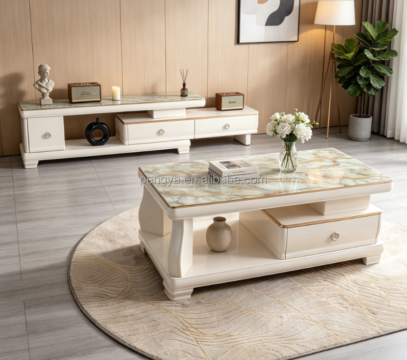 The Modern Marble Coffee Table is a stylish and sophisticated centerpiece designed to elevate the look of any living room, lounge, or office reception area. Featuring a smooth marble tabletop and a contemporary base design, it blends luxury aesthetics with everyday functionality, making it a perfect addition to modern interiors. Crafted with high-quality materials, this coffee table offers durability, stability, and long-lasting performance. The polished marble surface provides a refined finish that is resistant to heat, easy to clean, and ideal for daily use. Its modern structure enhances interior décor while offering a practical surface for drinks, décor items, books, and accessories. The compact yet elegant design makes it suitable for both small and large spaces, fitting seamlessly into apartments, homes, offices, hotels, and lounges. Whether placed in a minimalist setting or a luxury interior, the Modern Marble Coffee Table adds a premium touch of elegance and sophistication. Designed for both style and practicality, this coffee table is perfect for entertaining guests, relaxing with family, or enhancing professional reception spaces. Key Features Premium modern marble tabletop Elegant and contemporary design Strong and stable base structure Heat-resistant and durable surface Easy to clean and maintain Suitable for home and office use Ideal for living rooms, lounges, and receptions Compact and space-friendly design Enhances modern interior décor Long-lasting and high-quality construction