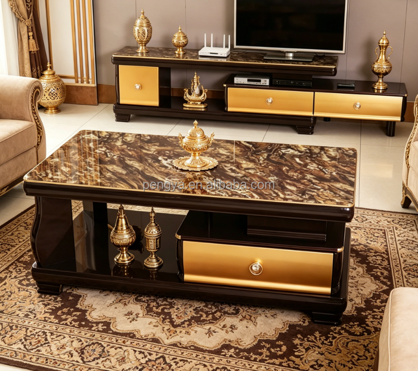 The Modern Marble Coffee Table is a stylish and sophisticated centerpiece designed to elevate the look of any living room, lounge, or office reception area. Featuring a smooth marble tabletop and a contemporary base design, it blends luxury aesthetics with everyday functionality, making it a perfect addition to modern interiors. Crafted with high-quality materials, this coffee table offers durability, stability, and long-lasting performance. The polished marble surface provides a refined finish that is resistant to heat, easy to clean, and ideal for daily use. Its modern structure enhances interior décor while offering a practical surface for drinks, décor items, books, and accessories. The compact yet elegant design makes it suitable for both small and large spaces, fitting seamlessly into apartments, homes, offices, hotels, and lounges. Whether placed in a minimalist setting or a luxury interior, the Modern Marble Coffee Table adds a premium touch of elegance and sophistication. Designed for both style and practicality, this coffee table is perfect for entertaining guests, relaxing with family, or enhancing professional reception spaces. Key Features Premium modern marble tabletop Elegant and contemporary design Strong and stable base structure Heat-resistant and durable surface Easy to clean and maintain Suitable for home and office use Ideal for living rooms, lounges, and receptions Compact and space-friendly design Enhances modern interior décor Long-lasting and high-quality construction