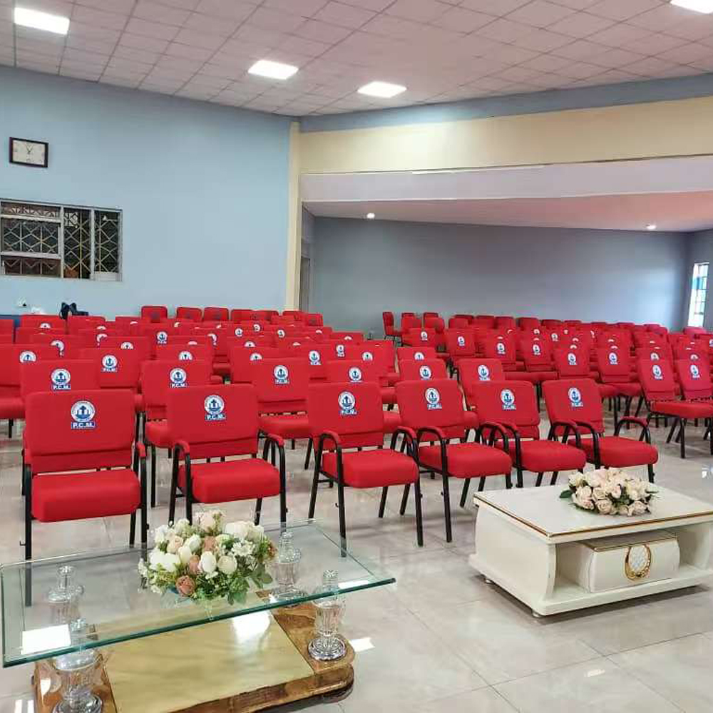 The Modern Stackable Conference Event Chair is a versatile, stylish, and durable seating solution designed for conferences, seminars, corporate meetings, training sessions, churches, hotels, banquet halls, schools, and event venues. Combining modern aesthetics with practical functionality, this chair provides comfortable seating while maximizing space efficiency. Constructed with a strong metal frame and a high-quality seat and backrest, the chair is engineered to withstand frequent use in busy commercial and institutional environments. The ergonomic design offers excellent support and comfort, making it suitable for extended meetings, workshops, conferences, and special events. One of its standout features is the stackable design, allowing multiple chairs to be neatly stacked when not in use. This helps save storage space and makes transportation, setup, and venue management much easier. Its sleek modern appearance complements a wide range of interior styles, creating a professional and organized atmosphere. Whether used in conference rooms, training centers, event halls, hotels, educational institutions, or places of worship, the Modern Stackable Conference Event Chair delivers reliability, comfort, and modern style. Key Features Modern and professional design Stackable for easy storage and transport Strong and durable metal frame Comfortable ergonomic seating Suitable for conferences, events, and training sessions Lightweight yet sturdy construction Easy to clean and maintain Space-saving seating solution Ideal for commercial and institutional use Long-lasting performance and stability