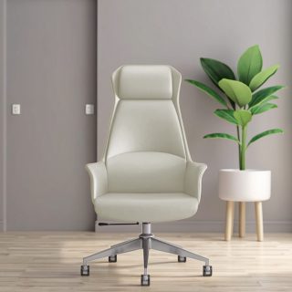 The Gray High Back Office Chair is a premium ergonomic seating solution designed to provide superior comfort, support, and style for modern offices, home workspaces, conference rooms, and executive environments. Featuring a sleek gray finish and a high-back design, this chair promotes proper posture while enhancing the professional appearance of your workspace. Built with a durable frame and high-quality upholstery, the chair is engineered for long-lasting performance and daily use. The high backrest provides excellent support for the neck, shoulders, and lower back, helping reduce fatigue during extended working hours. Its ergonomic design encourages healthy sitting posture, making it ideal for professionals who spend long periods at a desk. The chair includes a generously cushioned seat for enhanced comfort, while the adjustable height mechanism allows users to customize seating positions according to their needs. Smooth-rolling casters and a 360-degree swivel function provide flexibility and mobility within the workspace. Whether used in executive offices, corporate workstations, home offices, study rooms, or meeting spaces, the Gray High Back Office Chair combines comfort, functionality, and contemporary style. Key Features Ergonomic high-back design for full back support Comfortable padded seat and backrest Adjustable height mechanism Smooth 360-degree swivel function Durable and sturdy construction Professional gray finish Supports proper posture and comfort Suitable for office and home use Easy to clean and maintain Long-lasting and reliable performance