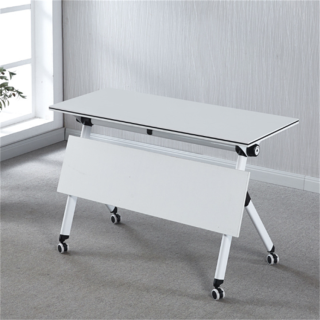 The White Meeting Foldable Office Table is a versatile and space-saving furniture solution designed for offices, conference rooms, training centers, schools, churches, and event venues. Featuring a clean white finish and a practical foldable design, this table offers the perfect combination of functionality, mobility, and modern style. Constructed with a durable tabletop and a strong metal frame, the table is built to withstand daily use in professional and commercial environments. Its spacious work surface provides ample room for meetings, presentations, training sessions, workshops, and collaborative tasks. The elegant white finish creates a bright and professional appearance that complements modern office interiors. One of its key advantages is the foldable mechanism, which allows the table to be easily folded and stored when not in use. This makes it ideal for multi-purpose spaces where flexibility and efficient space management are essential. The lightweight yet sturdy construction also makes transportation and setup quick and convenient. Whether used for office meetings, conference discussions, seminars, classroom activities, exhibitions, or temporary workstations, the White Meeting Foldable Office Table delivers practicality, durability, and professional appeal. Key Features Foldable design for easy storage and transport Spacious tabletop for meetings and work activities Durable and sturdy metal frame construction Elegant white finish for a professional look Space-saving and multi-purpose functionality Suitable for offices, training rooms, and events Easy to clean and maintain Stable and long-lasting structure Quick setup and folding mechanism Ideal for collaborative and professional environments