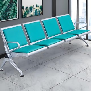 The 4 Seater Linked Reception Bench is a durable and space-efficient seating solution designed for reception areas, waiting rooms, hospitals, banks, schools, offices, and public service spaces. Featuring four connected seats in a single structure, this bench provides organized, comfortable, and professional seating for visitors and guests. Built with a strong metal frame and high-quality seating materials, the bench is designed to withstand heavy daily use in high-traffic environments. Its linked structure ensures stability and uniform alignment, making it ideal for formal waiting areas that require neat and structured seating arrangements. The ergonomic seat design provides comfort during waiting periods, while the smooth, easy-to-clean surfaces ensure hygiene and low maintenance. Its modern and professional appearance enhances the look of any reception or lobby area, creating a welcoming and organized environment. Perfect for institutions, corporate offices, hospitals, airports, banks, and customer service centers, the 4 Seater Linked Reception Bench combines durability, functionality, and professional style. Key Features 4-seater linked bench design Strong and durable metal frame construction Comfortable ergonomic seating Space-saving and organized layout Ideal for high-traffic waiting areas Easy to clean and maintain surfaces Stable and long-lasting structure Professional and modern appearance Suitable for offices, hospitals, and institutions Heavy-duty commercial-grade design