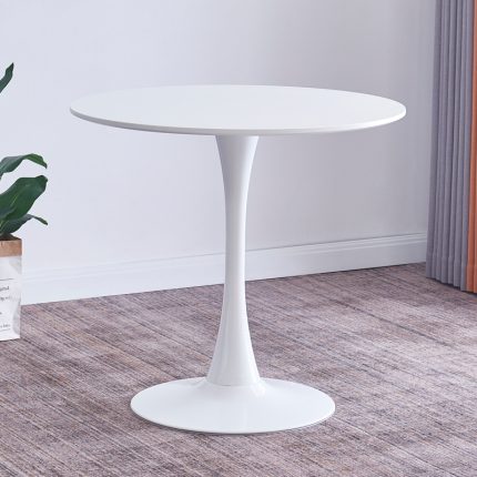 The White Round Marble Dining Table is a luxurious and elegant centerpiece designed to elevate the style of your dining room, kitchen, restaurant, café, or apartment. Featuring a premium marble-look white tabletop and a sturdy base, this dining table combines modern sophistication with everyday practicality. Its round design encourages comfortable conversation and creates a welcoming dining experience for family and guests. Crafted from high-quality materials, the table is built for durability and long-lasting performance. The smooth, scratch-resistant surface is easy to clean, making it ideal for everyday meals, entertaining, and special occasions. Its space-saving round shape fits perfectly in both compact and spacious dining areas while complementing modern, contemporary, and minimalist interiors. Whether you're furnishing a new home or upgrading your dining space, the White Round Marble Dining Table offers the perfect balance of style, functionality, and durability. Key Features: Elegant white marble-look tabletop Modern round dining table design Strong and durable base for excellent stability Scratch-resistant and easy-to-clean surface Spacious tabletop for comfortable dining Space-saving design ideal for small and large dining areas Suitable for homes, apartments, cafés, restaurants, and hotels Complements modern, contemporary, and luxury interiors Built for long-lasting everyday use Easy to assemble and maintain