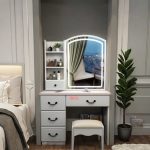 The White Dressing Table with Drawers is a stylish and functional addition to any bedroom, offering the perfect space for your daily beauty and grooming routine. Designed with a sleek white finish, this modern dressing table enhances your room with a clean, elegant look while providing ample storage for cosmetics, skincare products, jewelry, hair accessories, and personal essentials. Featuring multiple spacious drawers, this dressing table helps keep your items neatly organized and within easy reach. Its sturdy construction ensures long-lasting durability, while the smooth tabletop offers plenty of space for a mirror, perfumes, makeup organizers, and decorative accessories. The minimalist design blends effortlessly with contemporary, modern, and classic bedroom décor. Whether you're furnishing a new home or upgrading your bedroom furniture, the White Dressing Table with Drawers combines practicality, durability, and timeless style. Key Features: Elegant modern white finish Multiple spacious storage drawers Large tabletop for beauty essentials Durable and sturdy construction Smooth, easy-to-clean surface Ideal for makeup, skincare, jewelry, and accessories Compact, space-saving design Suitable for bedrooms, apartments, and dressing rooms Modern design complements various interior styles Built for everyday use and long-lasting performance