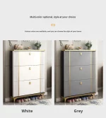 The Modern Shoe Rack Storage Unit is a stylish and space-saving solution for keeping your footwear neatly organized. Designed with a contemporary finish, this shoe storage unit helps reduce clutter while adding a modern touch to your entryway, hallway, bedroom, closet, or living space. It offers ample storage for shoes, sneakers, sandals, boots, and other everyday footwear, making it ideal for homes of all sizes. Built from high-quality, durable materials, the shoe rack is designed for long-lasting performance and everyday use. Multiple storage shelves provide easy access to your footwear while keeping pairs organized and protected from dust. Its compact vertical design maximizes storage without taking up too much floor space, making it perfect for apartments, family homes, and offices. Whether you need a practical organizer for your hallway or an elegant storage solution for your bedroom, the Modern Shoe Rack Storage Unit combines functionality, durability, and modern style. Key Features: Modern and elegant design Multiple shelves for organized shoe storage Spacious capacity for various types of footwear Durable and sturdy construction Compact, space-saving vertical design Smooth, easy-to-clean finish Helps keep shoes neat and dust-free Ideal for entryways, hallways, bedrooms, closets, and apartments Suitable for homes, offices, and commercial spaces Easy to assemble and maintain