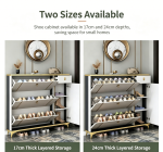 The Modern Shoe Rack Storage Unit is a stylish and space-saving solution for keeping your footwear neatly organized. Designed with a contemporary finish, this shoe storage unit helps reduce clutter while adding a modern touch to your entryway, hallway, bedroom, closet, or living space. It offers ample storage for shoes, sneakers, sandals, boots, and other everyday footwear, making it ideal for homes of all sizes. Built from high-quality, durable materials, the shoe rack is designed for long-lasting performance and everyday use. Multiple storage shelves provide easy access to your footwear while keeping pairs organized and protected from dust. Its compact vertical design maximizes storage without taking up too much floor space, making it perfect for apartments, family homes, and offices. Whether you need a practical organizer for your hallway or an elegant storage solution for your bedroom, the Modern Shoe Rack Storage Unit combines functionality, durability, and modern style. Key Features: Modern and elegant design Multiple shelves for organized shoe storage Spacious capacity for various types of footwear Durable and sturdy construction Compact, space-saving vertical design Smooth, easy-to-clean finish Helps keep shoes neat and dust-free Ideal for entryways, hallways, bedrooms, closets, and apartments Suitable for homes, offices, and commercial spaces Easy to assemble and maintain