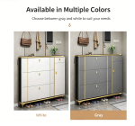 The Modern Shoe Rack Storage Unit is a stylish and space-saving solution for keeping your footwear neatly organized. Designed with a contemporary finish, this shoe storage unit helps reduce clutter while adding a modern touch to your entryway, hallway, bedroom, closet, or living space. It offers ample storage for shoes, sneakers, sandals, boots, and other everyday footwear, making it ideal for homes of all sizes. Built from high-quality, durable materials, the shoe rack is designed for long-lasting performance and everyday use. Multiple storage shelves provide easy access to your footwear while keeping pairs organized and protected from dust. Its compact vertical design maximizes storage without taking up too much floor space, making it perfect for apartments, family homes, and offices. Whether you need a practical organizer for your hallway or an elegant storage solution for your bedroom, the Modern Shoe Rack Storage Unit combines functionality, durability, and modern style. Key Features: Modern and elegant design Multiple shelves for organized shoe storage Spacious capacity for various types of footwear Durable and sturdy construction Compact, space-saving vertical design Smooth, easy-to-clean finish Helps keep shoes neat and dust-free Ideal for entryways, hallways, bedrooms, closets, and apartments Suitable for homes, offices, and commercial spaces Easy to assemble and maintain