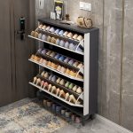 The Modern Shoe Rack Storage Unit is a stylish and space-saving solution for keeping your footwear neatly organized. Designed with a contemporary finish, this shoe storage unit helps reduce clutter while adding a modern touch to your entryway, hallway, bedroom, closet, or living space. It offers ample storage for shoes, sneakers, sandals, boots, and other everyday footwear, making it ideal for homes of all sizes. Built from high-quality, durable materials, the shoe rack is designed for long-lasting performance and everyday use. Multiple storage shelves provide easy access to your footwear while keeping pairs organized and protected from dust. Its compact vertical design maximizes storage without taking up too much floor space, making it perfect for apartments, family homes, and offices. Whether you need a practical organizer for your hallway or an elegant storage solution for your bedroom, the Modern Shoe Rack Storage Unit combines functionality, durability, and modern style. Key Features: Modern and elegant design Multiple shelves for organized shoe storage Spacious capacity for various types of footwear Durable and sturdy construction Compact, space-saving vertical design Smooth, easy-to-clean finish Helps keep shoes neat and dust-free Ideal for entryways, hallways, bedrooms, closets, and apartments Suitable for homes, offices, and commercial spaces Easy to assemble and maintain