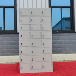 24-Lockable Steel Filing Cabinet Keep office files neat, safe, and easy to find with the 24-Lockable Steel Filing Cabinet. This steel cabinet provides 24 separate storage spaces for files, documents, records, and personal items. As a result, it helps offices reduce clutter and create a more organized working area. Secure 24-Compartment Storage The 24-lockable steel filing cabinet gives each user a separate storage space. Each compartment can hold files, folders, documents, and other office items. Therefore, staff can keep their work materials in one clear and easy-to-find place. In addition, the lockable compartments help control access to stored items. This feature makes the cabinet useful in offices where staff need private storage for documents and personal belongings. Strong Steel Filing Cabinet The cabinet uses a strong steel design for regular office use. It can handle the demands of a busy workplace and frequent daily use. Moreover, the steel body gives the cabinet a solid and practical structure. The 24-compartment layout also makes filing simple. Instead of leaving documents on desks, staff can place them inside their assigned compartments. Consequently, the office can maintain a cleaner and more organized appearance. Key Features 24 lockable storage compartments Strong steel cabinet design Separate space for each user Lockable storage for better privacy Suitable for files and office documents Helps reduce workplace clutter Easy way to organize staff records Suitable for busy offices Ideal for schools and institutions Useful for hospitals, SACCOs, NGOs, and businesses