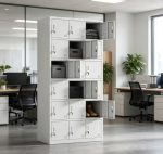 24-Lockable Steel Filing Cabinet Keep office files neat, safe, and easy to find with the 24-Lockable Steel Filing Cabinet. This steel cabinet provides 24 separate storage spaces for files, documents, records, and personal items. As a result, it helps offices reduce clutter and create a more organized working area. Secure 24-Compartment Storage The 24-lockable steel filing cabinet gives each user a separate storage space. Each compartment can hold files, folders, documents, and other office items. Therefore, staff can keep their work materials in one clear and easy-to-find place. In addition, the lockable compartments help control access to stored items. This feature makes the cabinet useful in offices where staff need private storage for documents and personal belongings. Strong Steel Filing Cabinet The cabinet uses a strong steel design for regular office use. It can handle the demands of a busy workplace and frequent daily use. Moreover, the steel body gives the cabinet a solid and practical structure. The 24-compartment layout also makes filing simple. Instead of leaving documents on desks, staff can place them inside their assigned compartments. Consequently, the office can maintain a cleaner and more organized appearance. Key Features 24 lockable storage compartments Strong steel cabinet design Separate space for each user Lockable storage for better privacy Suitable for files and office documents Helps reduce workplace clutter Easy way to organize staff records Suitable for busy offices Ideal for schools and institutions Useful for hospitals, SACCOs, NGOs, and businesses