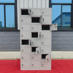 24-Lockable Steel Filing Cabinet Keep office files neat, safe, and easy to find with the 24-Lockable Steel Filing Cabinet. This steel cabinet provides 24 separate storage spaces for files, documents, records, and personal items. As a result, it helps offices reduce clutter and create a more organized working area. Secure 24-Compartment Storage The 24-lockable steel filing cabinet gives each user a separate storage space. Each compartment can hold files, folders, documents, and other office items. Therefore, staff can keep their work materials in one clear and easy-to-find place. In addition, the lockable compartments help control access to stored items. This feature makes the cabinet useful in offices where staff need private storage for documents and personal belongings. Strong Steel Filing Cabinet The cabinet uses a strong steel design for regular office use. It can handle the demands of a busy workplace and frequent daily use. Moreover, the steel body gives the cabinet a solid and practical structure. The 24-compartment layout also makes filing simple. Instead of leaving documents on desks, staff can place them inside their assigned compartments. Consequently, the office can maintain a cleaner and more organized appearance. Key Features 24 lockable storage compartments Strong steel cabinet design Separate space for each user Lockable storage for better privacy Suitable for files and office documents Helps reduce workplace clutter Easy way to organize staff records Suitable for busy offices Ideal for schools and institutions Useful for hospitals, SACCOs, NGOs, and businesses