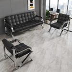 The 5-Seater Leather Office Sofa is a stylish and functional seating solution designed for executive offices, corporate reception areas, waiting lounges, and modern business premises. With seating space for five people, this sofa provides a practical way to accommodate clients, visitors, colleagues, and guests while maintaining a professional atmosphere. Its leather-style finish adds a refined appearance that complements contemporary office interiors, while the spacious seating arrangement makes it suitable for environments where several people may need to sit together. Whether you are furnishing an executive suite, upgrading a reception area, or creating a comfortable office lounge, this sofa offers a coordinated seating option for professional settings. Ideal for corporate offices, hotels, consultation rooms, commercial reception areas, and business lounges, the 5-Seater Leather Office Sofa can be paired with a coffee table, side table, and complementary visitor chairs to create an organized and welcoming environment. Its generous seating capacity makes it useful for informal discussions, client meetings, and waiting areas. The leather-style finish can complement different office colour schemes and decorative styles. Before purchasing, confirm the sofa configuration, upholstery material, frame construction, overall dimensions, seat cushioning, and cleaning requirements to ensure it meets your needs and fits comfortably within your available space. Features - Five-seater office sofa design - Leather-style upholstery finish - Suitable for executive offices - Ideal for corporate reception areas - Accommodates up to five people - Useful for waiting rooms and office lounges - Complements modern office interiors - Suitable for client meetings and informal discussions - Pairs with coffee tables and side tables - Designed for professional seating environments